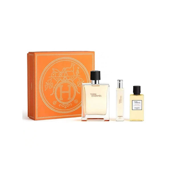 Terre D'Hermes Apa De Toaleta 100ml + Apa De Toaleta 15ml + Gel De Dus 40ml