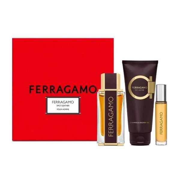 Spicy Leather Apa De Parfum 100ml + Apa De Parfum 15ml + Gel De Dus 100ml