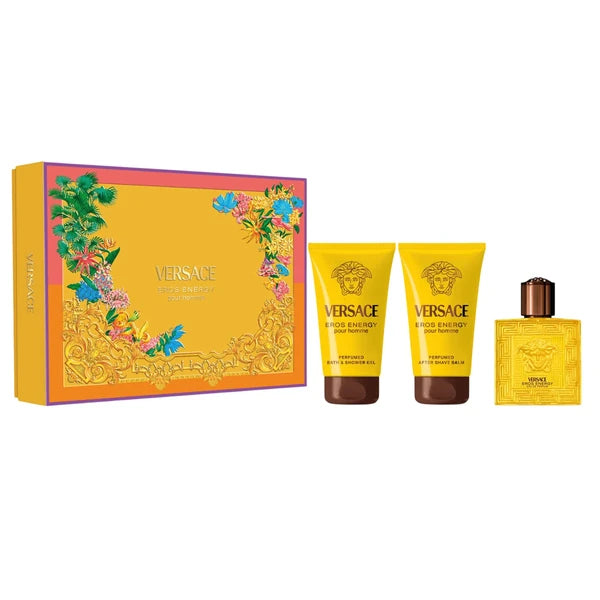 Eros Energy Apa De Parfum 50ml + Gel De Dus 50ml + After Shave Balsam 50ml