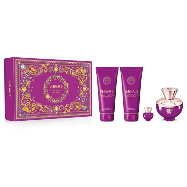 Dylan Purple Pour Femme Apa De Parfum 100ml +Apa De Parfum 5ml + Body Lotion 100ml + Gel De Dus 100ml